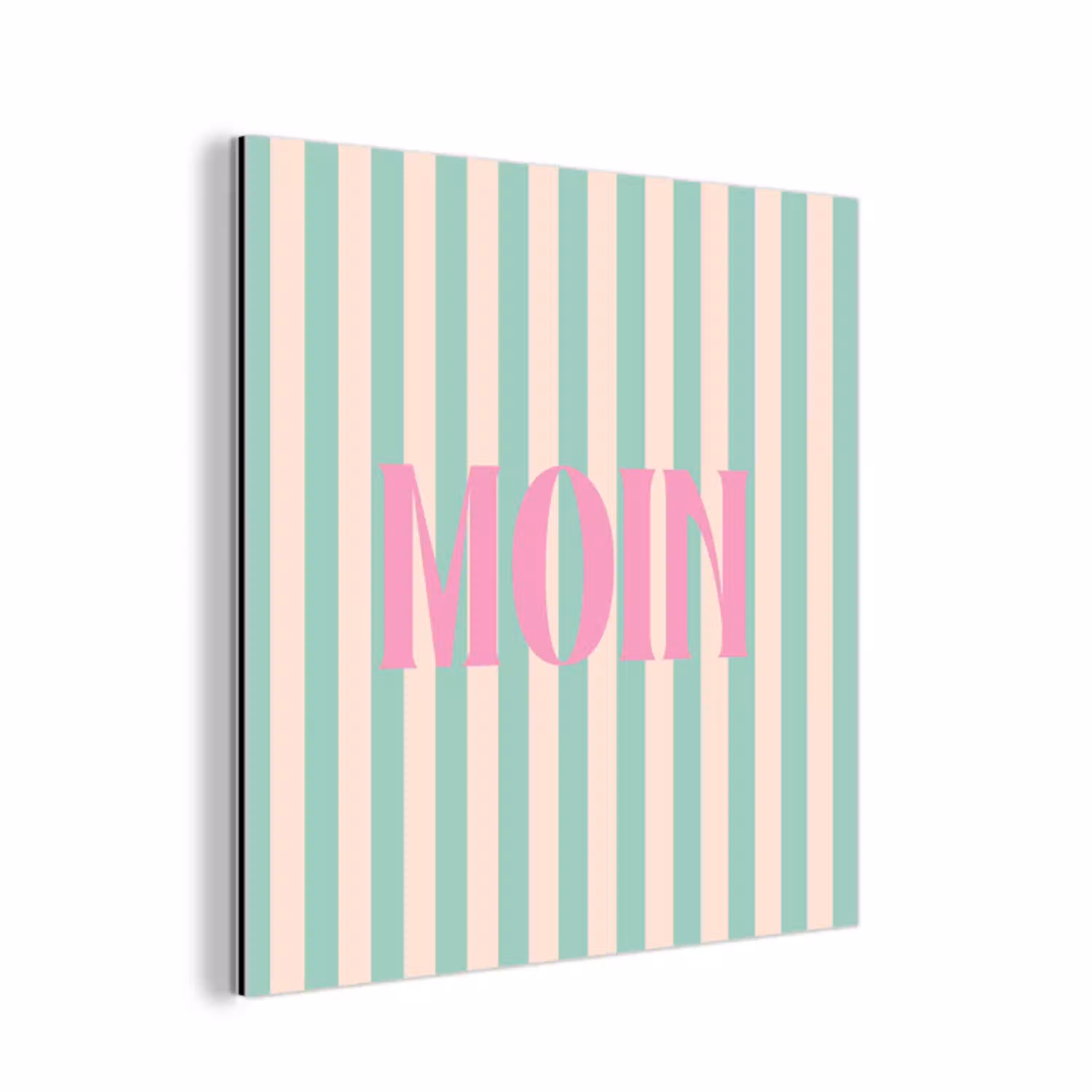 Roze - Groen - Strepen - Moin aluminium wit klein -3d