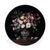 Bloemenvaas - Hout - Bloemen - Boeket Wandcirkel aluminium klein -3d