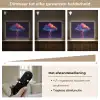 Donderwolk - Bliksemschicht - Licht - Blauw Light Box met batterij (Wandlamp) middel -USP_dimbaarNL