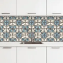 Barok - Tegel - Kleurrijk keuken achterwand 2 middel 871 -3d