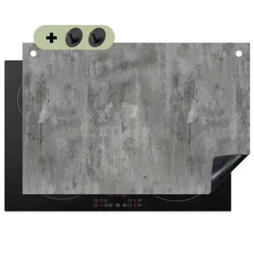 Roest - Beton - Patroon Inductie beschemer met haakjes klein 777 -3d