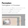 Tak - Bladeren - Minimalistisch - Beige Muismat XXL klein -sfeer5