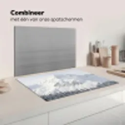 Berg - Sneeuw - Winter - Natuur - Wit Inductie beschermer vinyl 3mm klein -wsfeer7_website