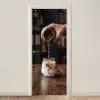 Espresso - Melk - Café deurposter klein -3d_beige