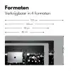 Bubbels - Proosten - Champagneglazen - Stadslichten Muismat XXL klein -sfeer5