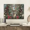 Kerstfeest - Dennenbos - Rood PET vilt klein -sfeer1