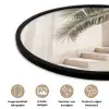 Palmboom - Schaduw - Trap - Beige Fotolijst rond zonder passe partout klein -closeup_NL