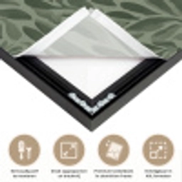 Bladeren - Organisch - Groen Textielframe zwart klein 947 -USP_feed_closeupNL