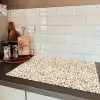 Luipaard - Klassiek - Beige Inductie beschermer vinyl 3mm klein 276 -sfeer3