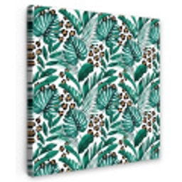 Inductie beschermer - Panterprint - Bladeren - Jungle - Afdekplaat voor kookplaat Tuinposter op houten frame 2 cm dik klein -3d