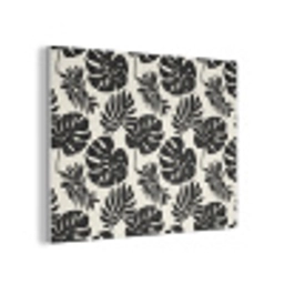 Modern - Monstera - Zwart PET vilt klein 837 -3d