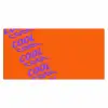 Cool - Paars - Oranje Muismat XXL klein -3d_leeg