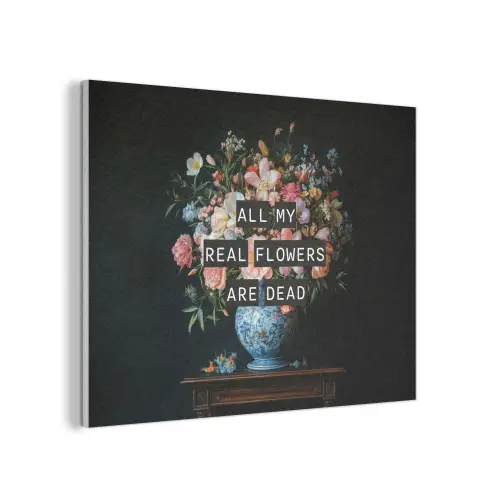 Bloemen - Art - Pastel - Quotes PET vilt klein -3d