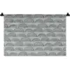 Grijs - Bogen - Patroon Wandkleed katoen klein 269 -zz3d