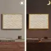 Zand - Golven - Beige Light Box met batterij (Wandlamp) middel 907 -sfeer3