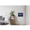 Kreeft - Porselein - Delfts - Blauw textielposter latten blank klein -woonkamer