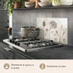 Bloemen - Waterverf - Stilleven - Bruin - Vintage keuken achterwand spatscherm klein -usp_ES