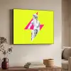 Beeld - Man - Bliksemschicht - Geel Textielframe zwart klein -sfeer3