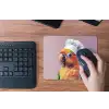 Papegaai - Koksmuts - Nieuwsgierig - Vogel muismat rubber klein -toetsenbord