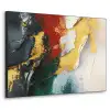 Modern - Kerst - Abstract - Goud Textielframe zwart klein -3d
