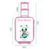 Lief buitenaards wezentje met hartje Kinderkoffer - Roze klein -productfoto_formaten