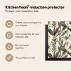 Klassiek - Botanisch - Zwart - Beige Inductie beschermer vinyl 3mm middel 274 -vsfeer2_ENG