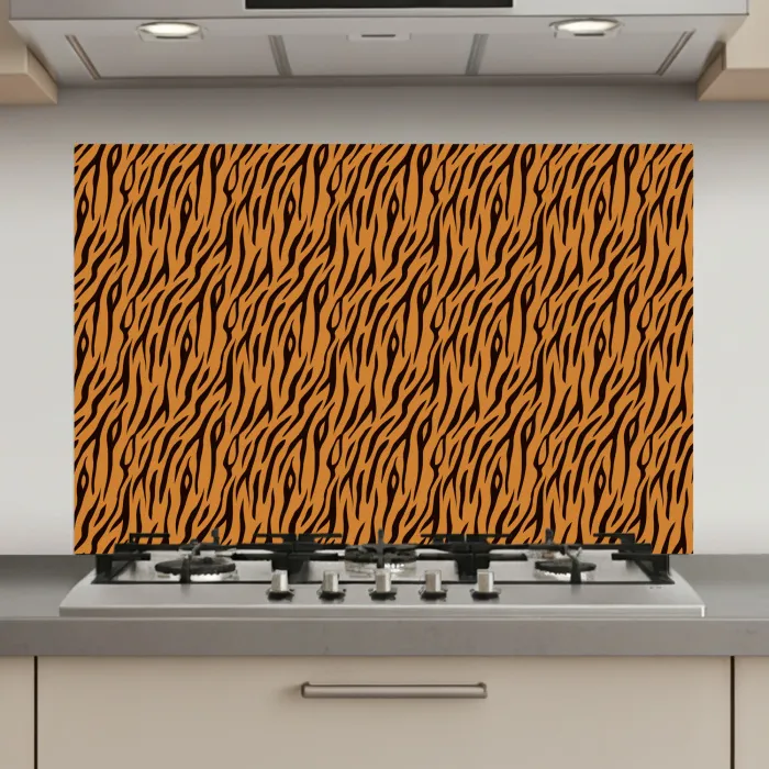 Dier - Oranje - Tijger keuken achterwand spatscherm klein 900 -3d_website