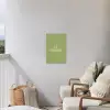 Appel - Groen - Minimalistisch Tuinposter op houten frame 2 cm dik klein -sfeer1