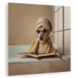 Bad - Hond - Boek - Zonnebril plexiglas 5mm klein -zzzproduct_nieuw
