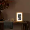 Vintage - Japandi - Wine - Decoratie Light Box met kabel (Wandlamp) klein -sfeer4