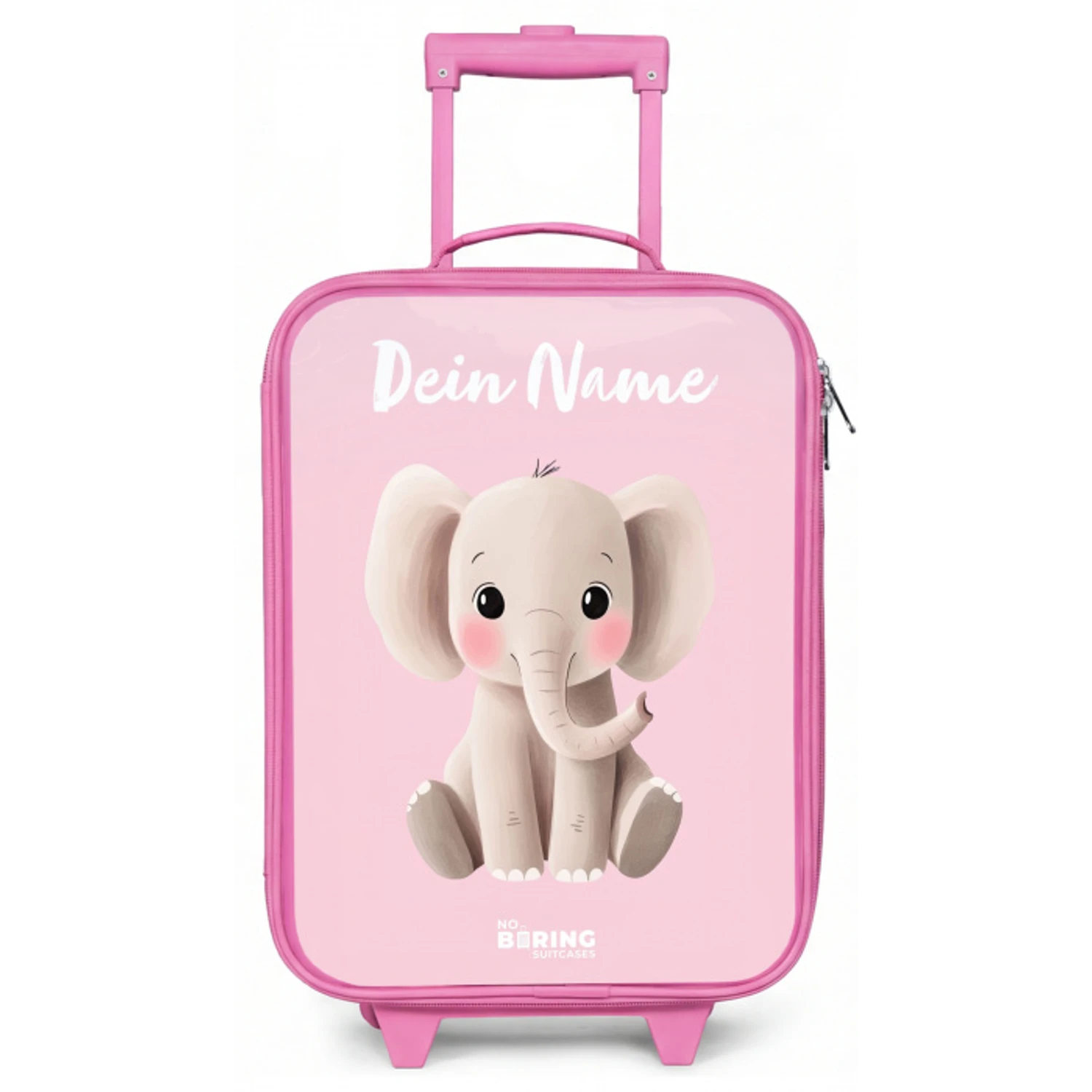 Olifant - Grijs - Baby - Slurf Kinderkoffer - Roze klein -zz3dotto