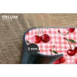 Kersen - Blokken - Rood Placemat vinyl groot 368 -closeup