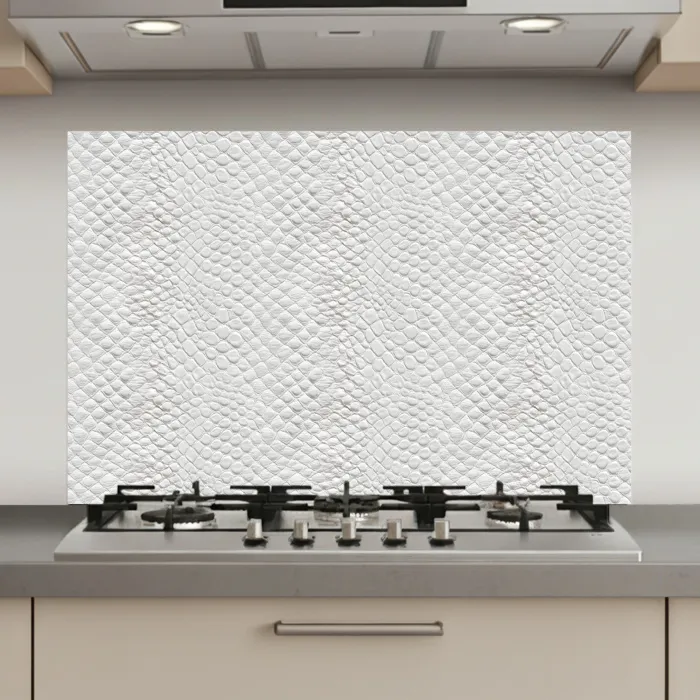 Slang - Patroon - Wit keuken achterwand spatscherm klein 900 -3d_website