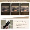 Brug - Mist - Bomen - Water Light Box met batterij (Wandlamp) middel -USP_dimbaarNL