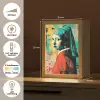 Klassiek - Pareloorbel - Streetartstijl - Kleurrijk Light Box met kabel (Tafellamp) klein -USP_NL