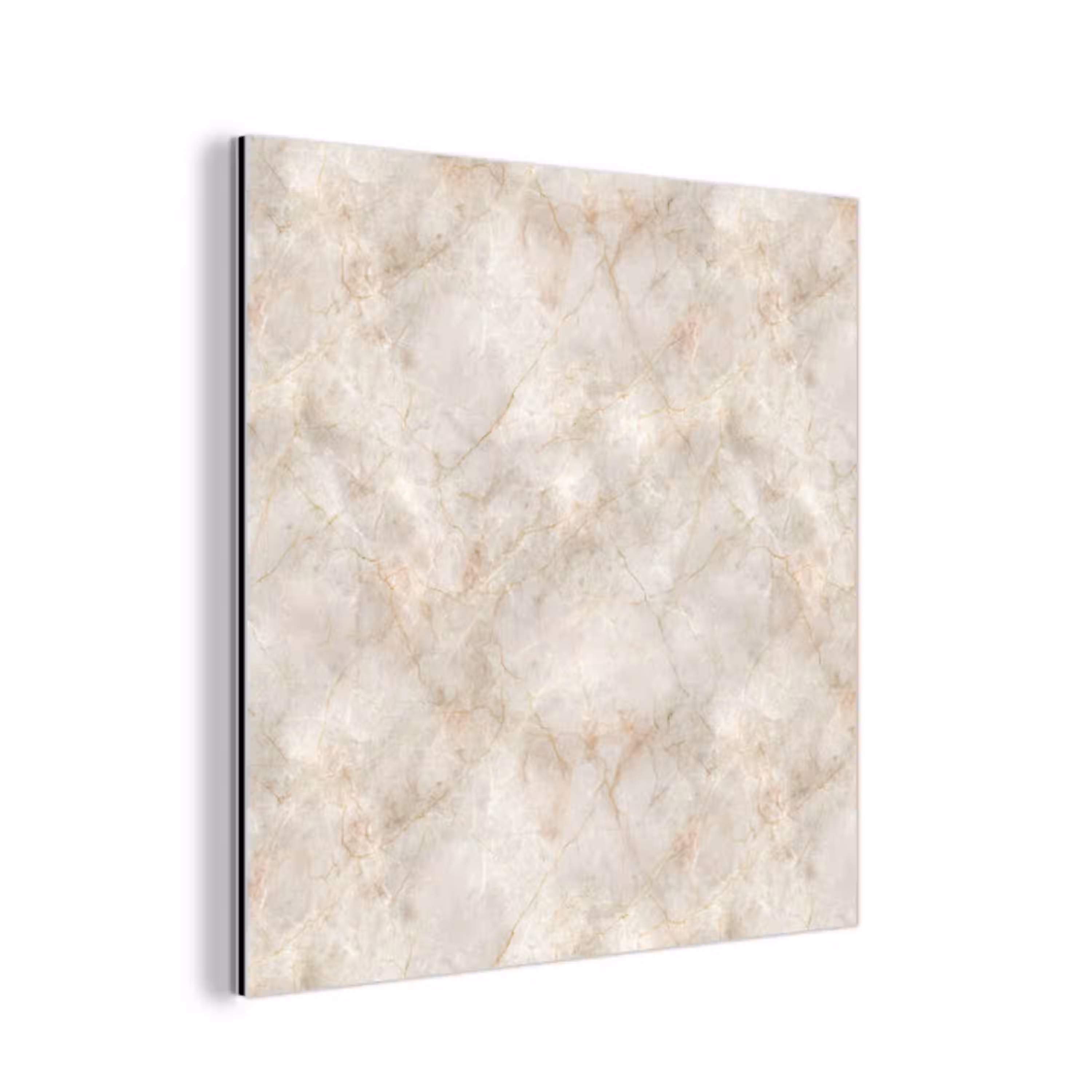 Lichtbeige - Goudbruine Nerven - Marmer aluminium wit klein 46 -3d
