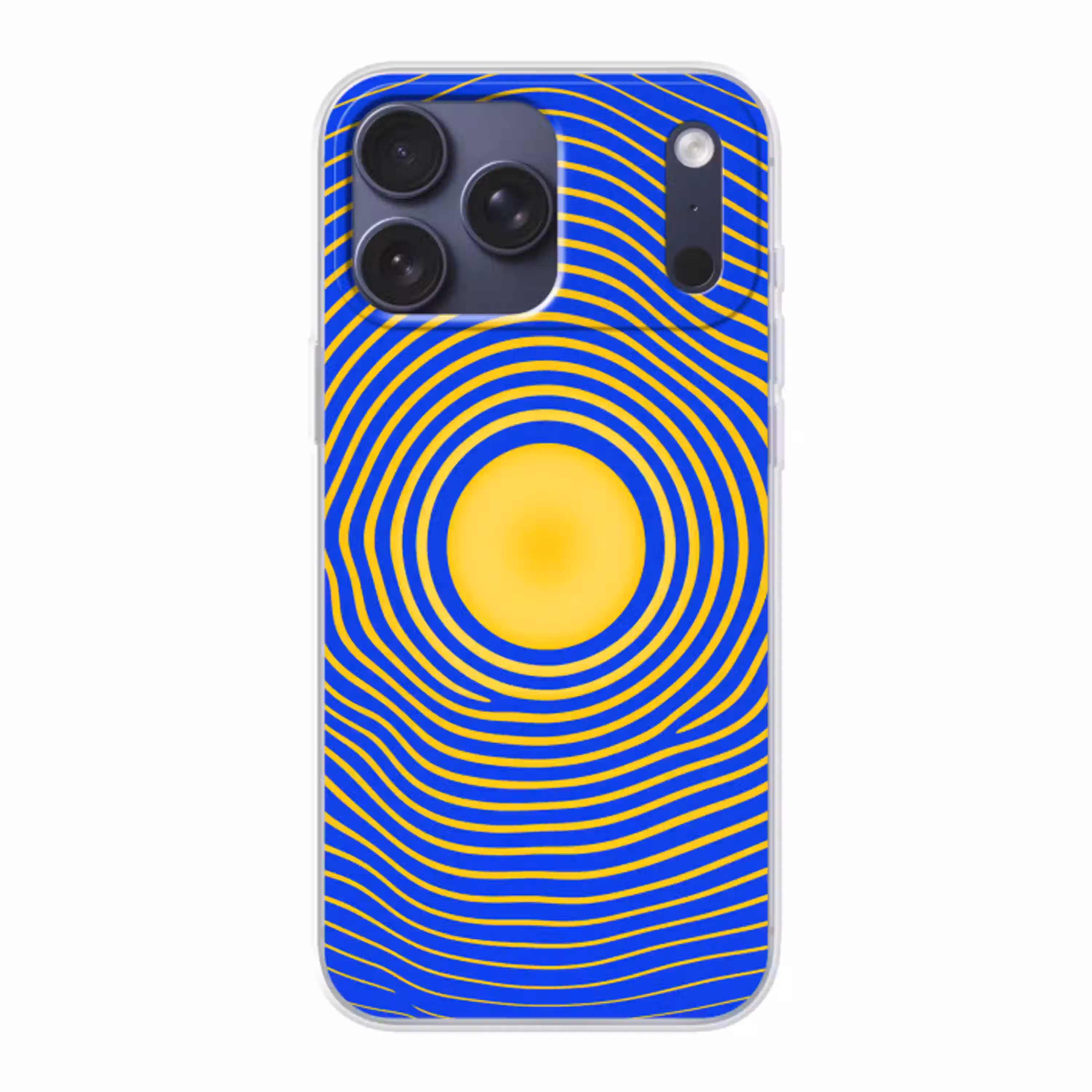 Abstract patroon - Blauw Telefoonhoesje iPhone 17 Pro Max klein -3d