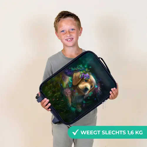 Polly Pup Kinderkoffer - Zwart klein -sfeer4_NL