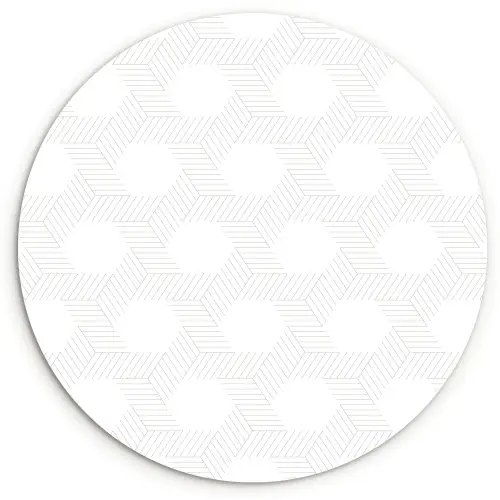 Grafisch - Patroon - Modern Wandcirkel kunststof plaat 5mm dik klein 188 -3d