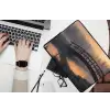 Brug - Mist - Bomen - Water laptophoes neopreen klein -bureau