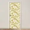 Kraanvogels - Kersenbloesem - Goud deurposter klein 289 -3d_beige