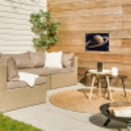Planeten - Saturnus - Ruimte tuinposter los doek klein -sfeer4