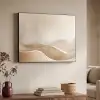 Beige - Natuur - Abstract - Modern Textielframe zwart klein -sfeer3