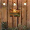 Landschap - Afrikaans - Zon tuinposter los doek klein -sfeer1