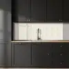 Bladeren - Beige - Wit - Botanisch - Natuur keuken achterwand 2 middel -sfeer1