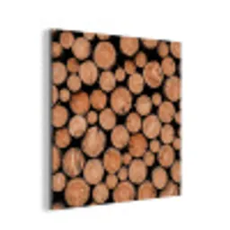 Houtblokken - Textuur - Patroon - Bruin - Rustiek aluminium wit klein -3d