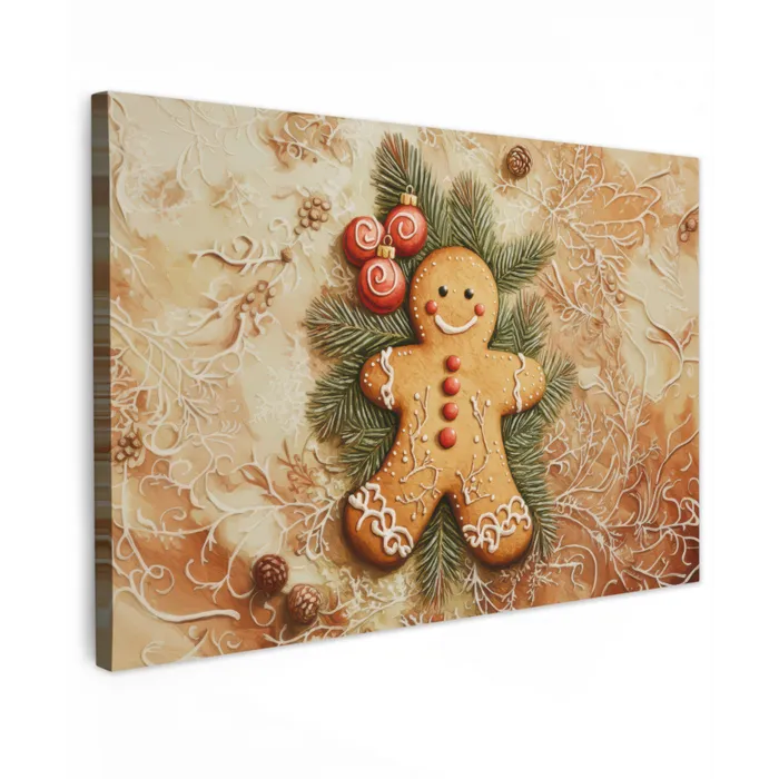 Kerstmis - Koekje - Poppetje - Speculaas canvas 2cm klein -z3d