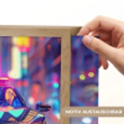 Auto - Politie - Stad - Jongens - Kleurrijk Light Box met batterij (Wandlamp kind) middel -USP_websiteprintDE