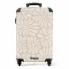 Pastel bloemen - Beige NBS - Handbagage koffer - Kinderen Unisex middel -productfoto_recht