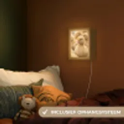 Pijltje - Eend - Natuur - Geel Light Box met kabel (Kinderlampje) klein -sfeer5_kind